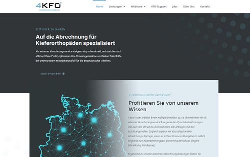 Webseitenkonzeption, Branding & Text für 4KFO in München